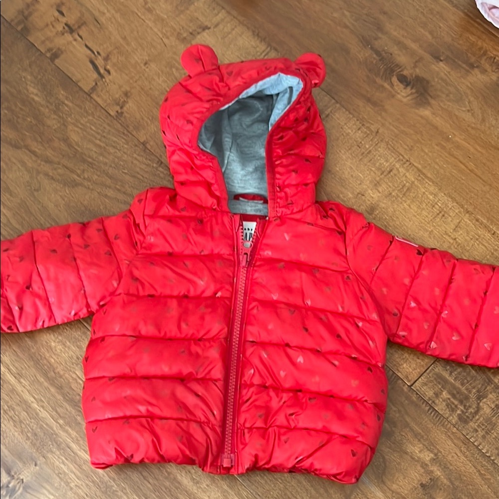 Baby GAP Red Puffer Jacket with Hood